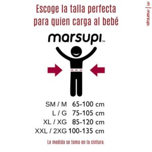Guía de tallas para portabebés Marsupi