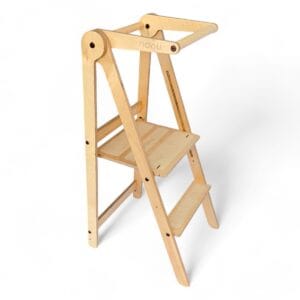 Torre de Aprendizaje Montessori Plegable 2 Alturas Nanu Natural